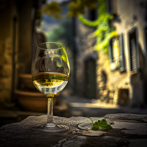 White wine - Mindjourney